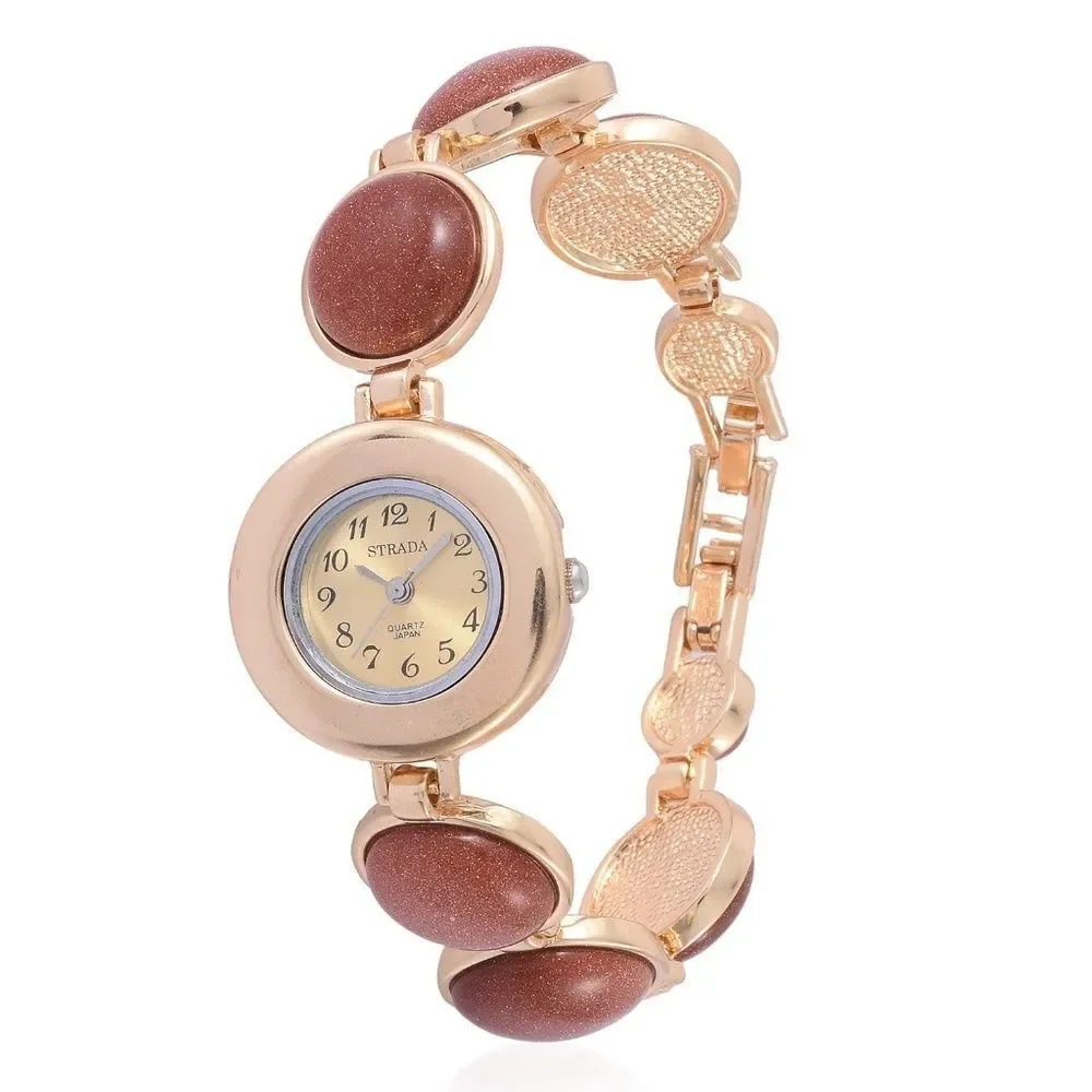 4 FOR $20 STRADA Watch ION Plated Red Goldtone